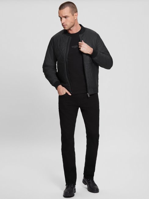 Blouson De Vol Matelassé Noir Jet Guess