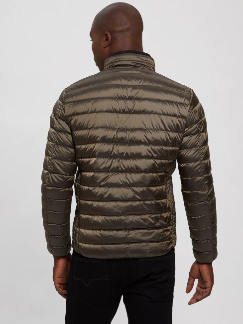 Guess Pasadena Stone Doudoune Compressible En Duvet Véritable