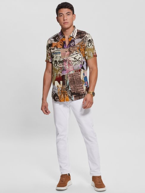 Guess Journal Collage Eco Collage Chemise