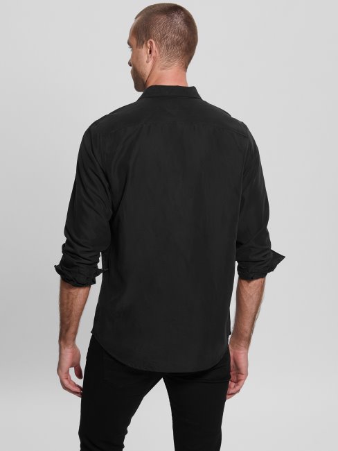 Chemise Noire Brodée Guess Eco