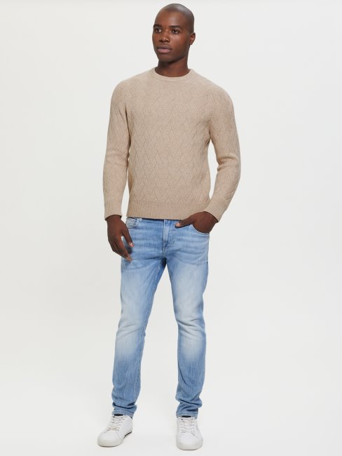 Guess Simon Pull Sentir Votre Peau Bruyère Mu