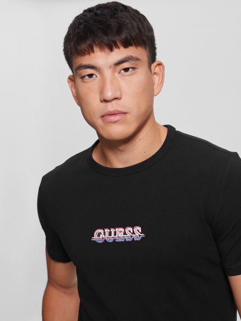 Tee Shirt A Logo Maksim Noir Jais Devinez