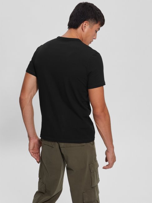 Tee Shirt A Logo Maksim Noir Jais Devinez