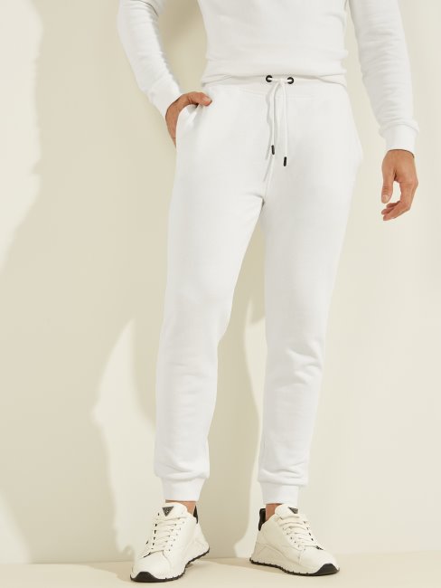 Guess Blanc/scuffy Eco Pantalon Logo Aldwin