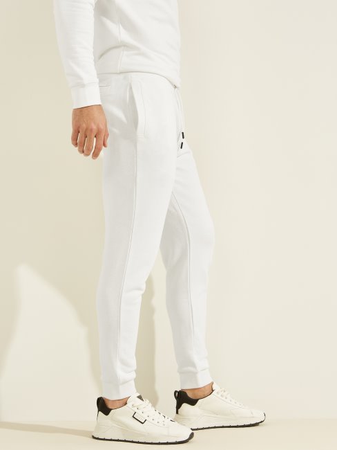 Guess Blanc/scuffy Eco Pantalon Logo Aldwin