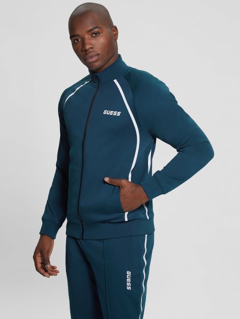 Sweat Zippé Bleu Guess Eco Bemount