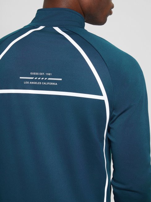 Sweat Zippé Bleu Guess Eco Bemount