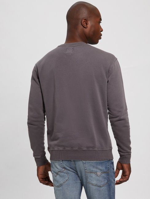 Guess Becket Sweat Ras Du Cou Polaire Peau De Loup