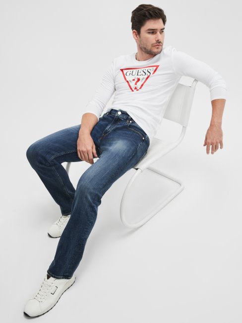 Jean Droit Regular Eco Délavé Delta Guess