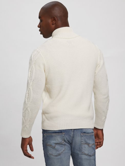 Pull Châle Kyle écru Perle Guess