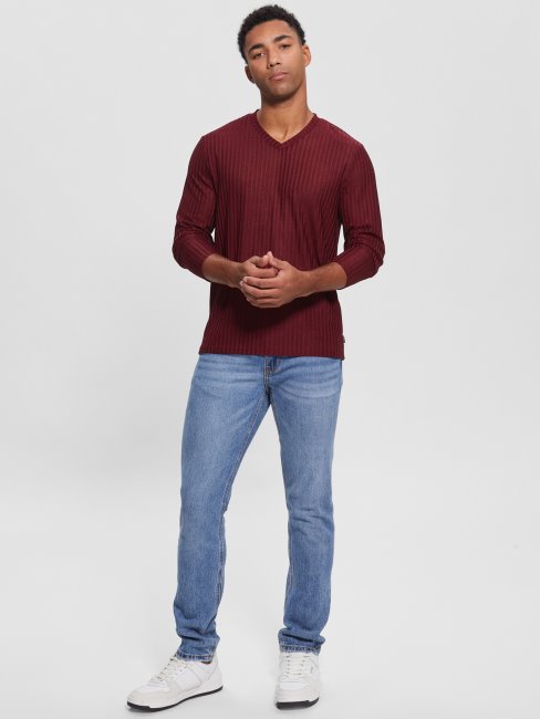 T-shirt En Tricot à Encolure En V Guess Vino Entrepôt