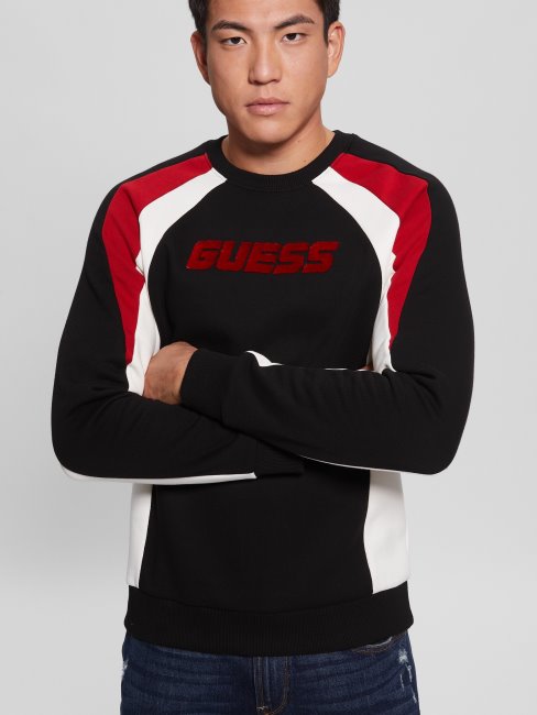 Sweat à Col Ras Du Cou Eco Matty Noir De Jais Guess