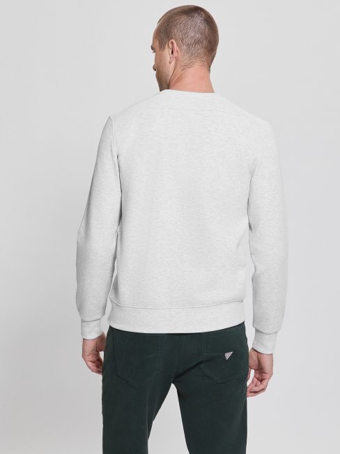 Polaire Eco Logo Gris Poussiéreux Chiné Guess