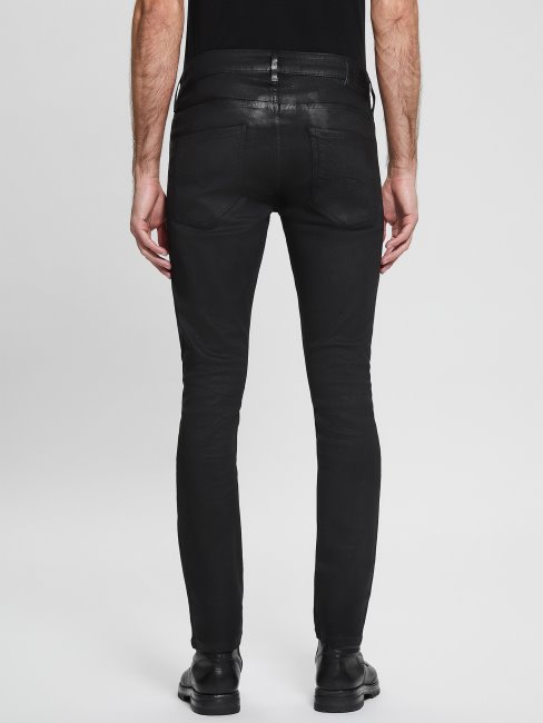 Guess Jean Skinny Enduit Noir