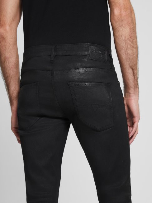 Guess Jean Skinny Enduit Noir