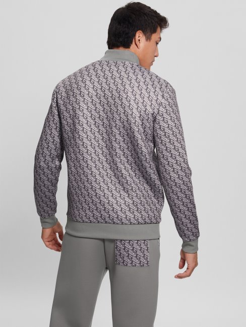 Colin Logo Veste Zippée Macro G Cube Gris-noir Guess