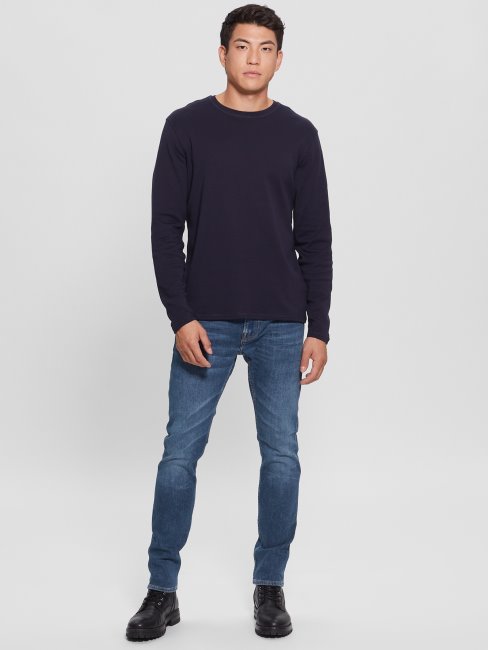 T-shirt Manches Longues Skyler Guess Bleu élégant