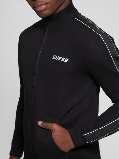 Guess Eco Mickey Sweat Zip Noir Jet