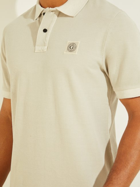 Polo Délavé Guess Bordure Grise