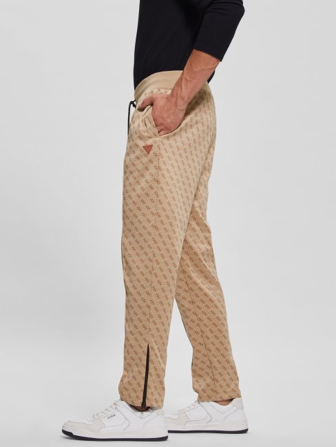Pantalon De Survêtement Eco Korbin Guess 4g Aop Beige Blanco