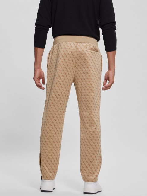 Pantalon De Survêtement Eco Korbin Guess 4g Aop Beige Blanco