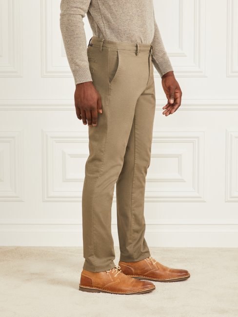 Guess Vert Cantine Eco Hugh Easy Pantalon Chino