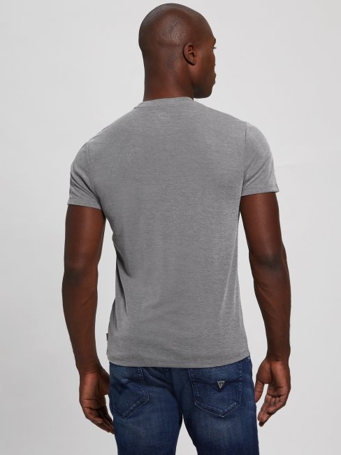 T-shirt En Jersey Noir De Jais Multi Calum Guess