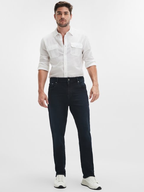 Guess Jean Droit Fonte Foncée