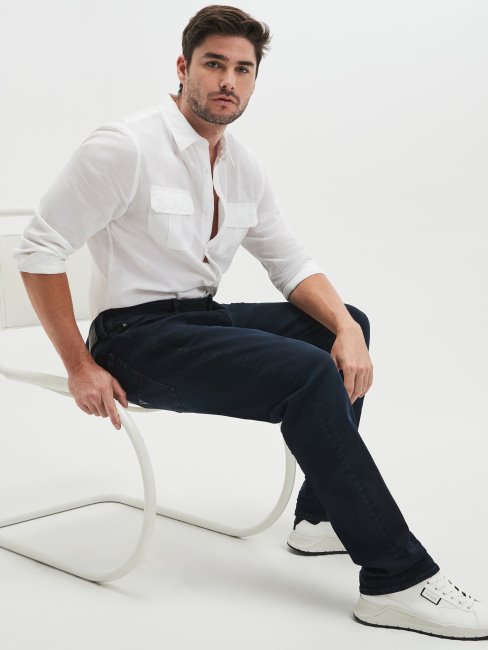 Guess Jean Droit Fonte Foncée