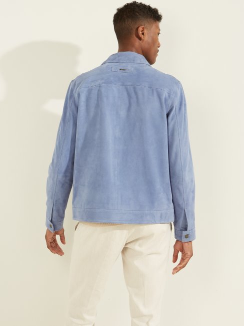 Veste Camionneur En Cuir Suédé Bacopa Guess