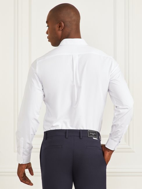 Chemise Jacob Blanche Pure à Poignets Crantés