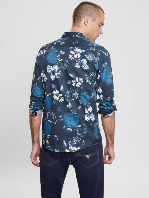 Camélia Cascade Chemises Guess Luxe Camélia Cascade Bleu