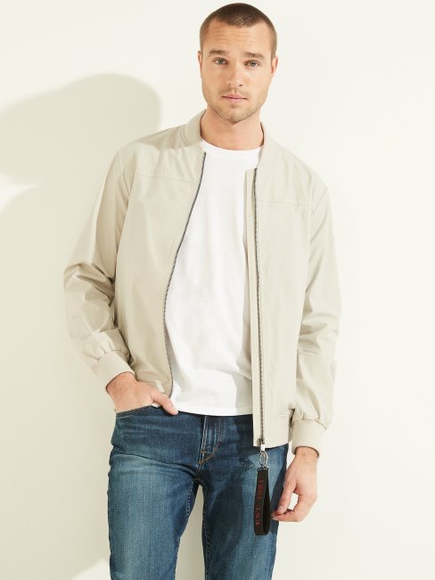 Blouson D'aviateur Confort Border Guess Gris