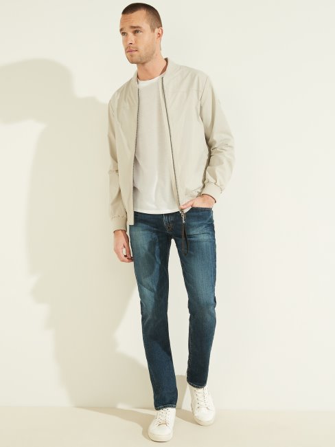 Blouson D'aviateur Confort Border Guess Gris