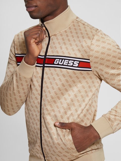 Veste De Survêtement Eco Korbin 4g Aop Beige Blanco Guess