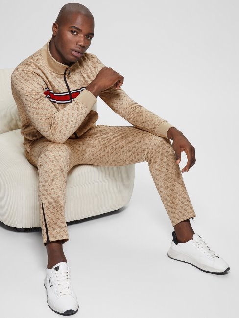 Veste De Survêtement Eco Korbin 4g Aop Beige Blanco Guess