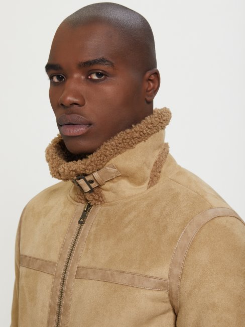 Veste Imitation Mouton Retourné Macchiato Guess