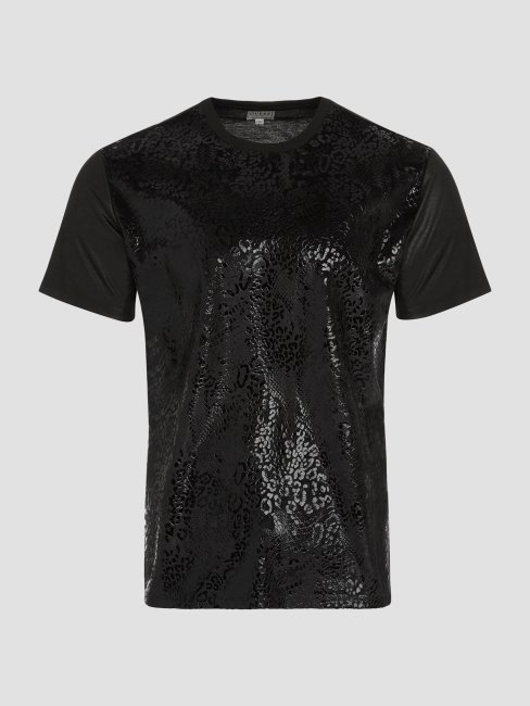 Tee Shirt Noir Jet Guess Alameda Serpent