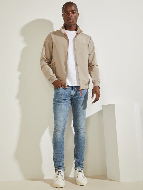 Veste De Vol Amos Gris Sur Orange Dans Combo Guess