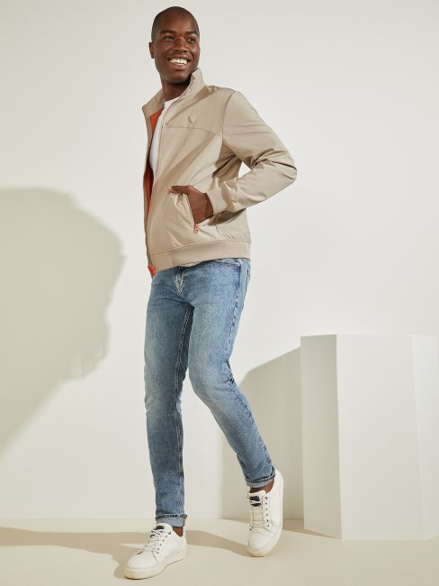 Veste De Vol Amos Gris Sur Orange Dans Combo Guess