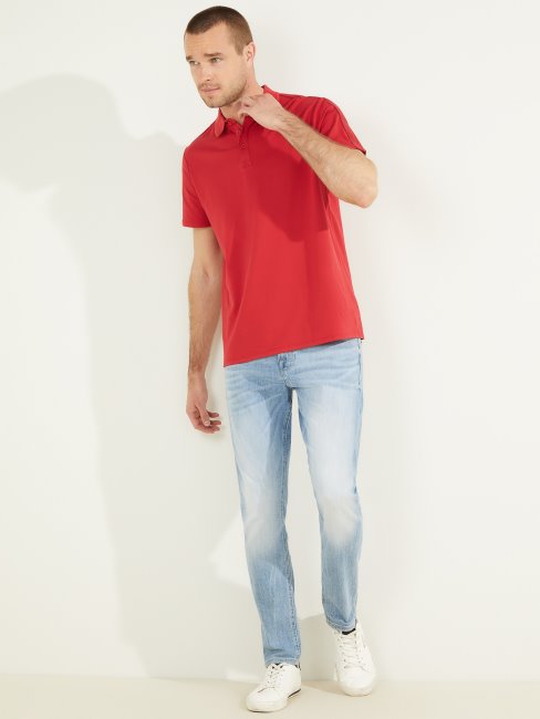 Guess Chili Rouge Paul Pique Tape Polo