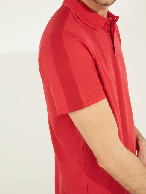 Guess Chili Rouge Paul Pique Tape Polo