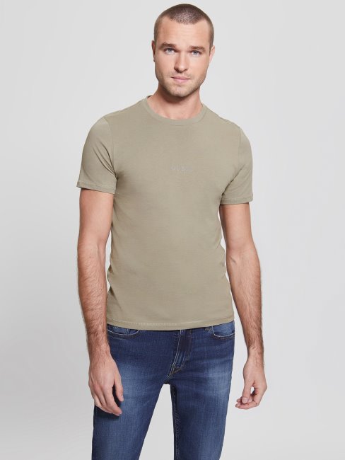 Tee Shirt Vert Moussu Guess Eco Aidy