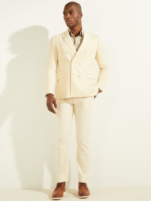 Guess Blazer Crème Brûlée éco à Double Boutonnage