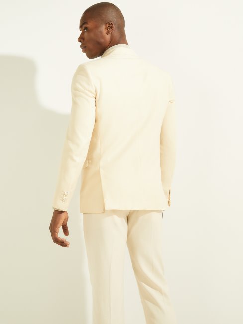 Guess Blazer Crème Brûlée éco à Double Boutonnage