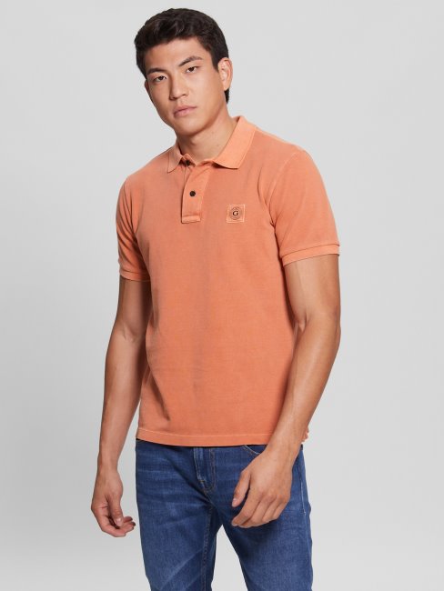 Guess Island Polo Délavé Au Coucher Du Soleil