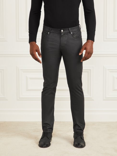Orlando Jeans Guess Effet Cuir Noir