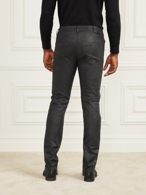 Orlando Jeans Guess Effet Cuir Noir