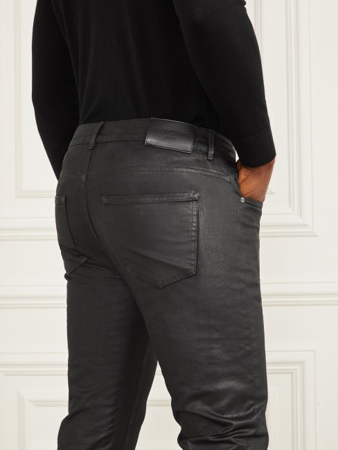 Orlando Jeans Guess Effet Cuir Noir