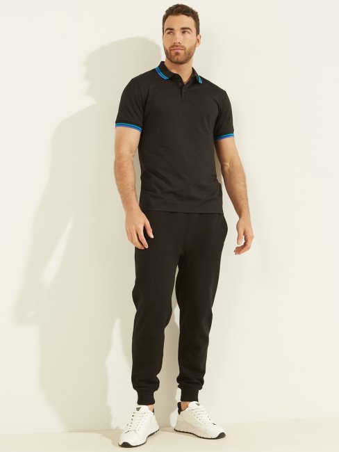 Polo Sport Piqué Noir Jet Guess